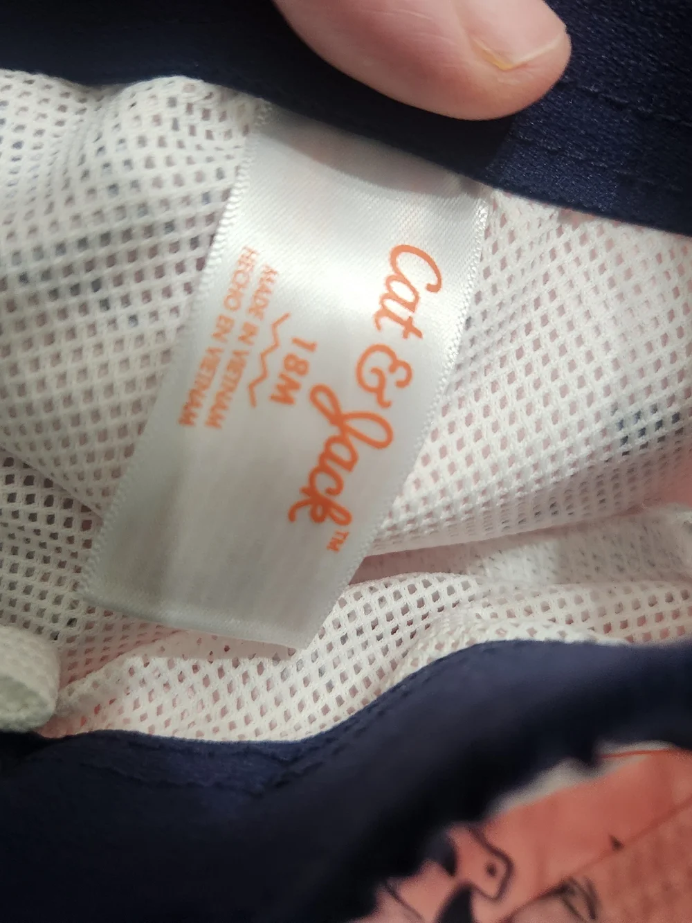 Kids Pink Swim Shorts with Navy Whale Print 18mth
